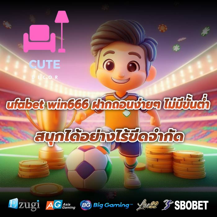 ufabet win666 ฝากถอนง่ายๆ ไม่มีขั้นต่ำ สนุกได้อย่างไร้ขีดจำกัด